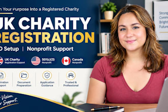 register UK charity, US nonprofit 501c3 and canada nonprofit