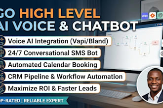 build gohighlevel conversational ai chatbot, voice ai, and CRM automation