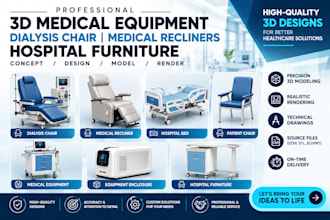 design 3d medical equipment dialysis chair medical recliners hospital furniture