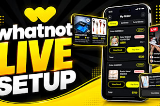 setup whatnot vertical stream for auctions and sports