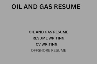 write an ats friendly oil and gas resume and CV