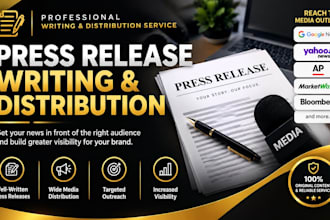 do press release writing and press release distribution