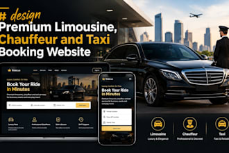 design premium limousine chauffer and taxi booking website