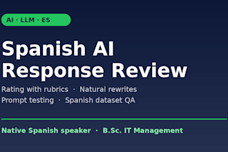 review and evaluate ai chatbot responses in natural spanish