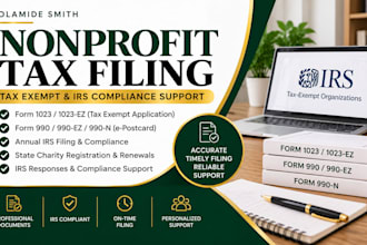 handle nonprofit registration, 501c3 tax exemption, form 1023 filing