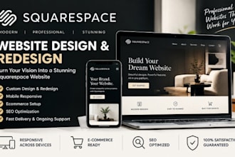 squarespace design, squarespace redesign, and develop squarespace websites
