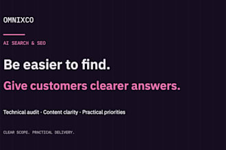 audit and optimise your website for SEO and ai search visibility