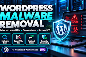 remove wordpress malware and fix SEO issues