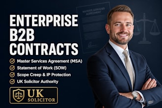 write a UK master services agreement and statement of work