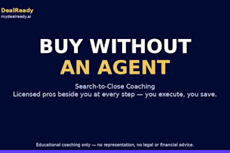 coach you through buying property without an agent, search to closing
