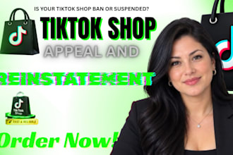 appeal tiktok shop suspension, unbans tiktok ads, shop and product listing error