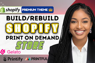 setup shopify print on demand store printify printful gelato website shopify pod