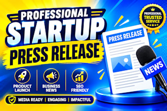 write product launch press release SEO startup press release PR news worthy