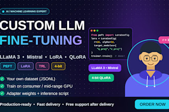 fine tune llama 3 or mistral on your data with lora and qlora