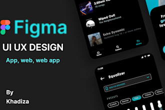 design your app or web interface complete end to end UI UX designing