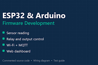 develop esp32 and arduino firmware for your iot project