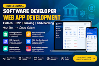 develop banking loan management and wallet apps