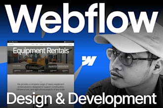 design and develop a webflow website for construction and home services