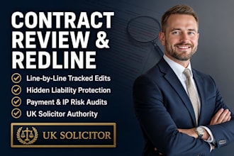 review and redline your UK consulting or agency agreement