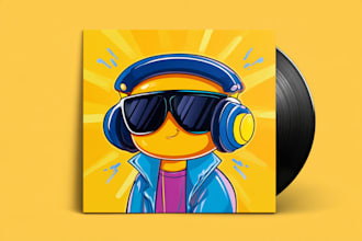 turn your music concept into original cartoon cover artwork