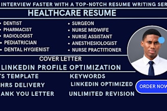 write an ats friendly healthcare, medical and nursing resume