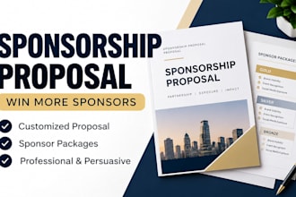 write a sponsorship proposal and sponsorship letter