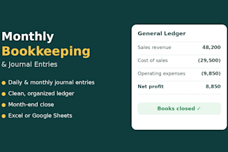 do bookkeeping in quickbooks, xero, excel and catch up your books