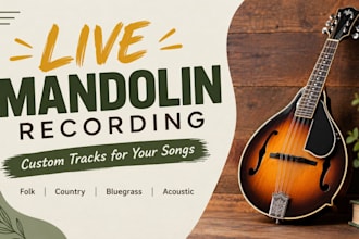record live mandolin tracks for your songs