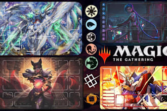 design custom tcg playmat for mtg, pokemon, yugioh, one piece playmat, deskmat