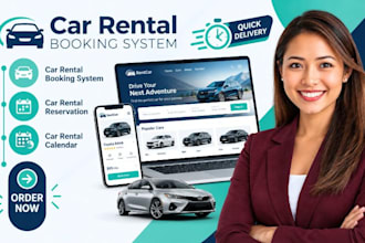 create a car rental booking system and resevation calender