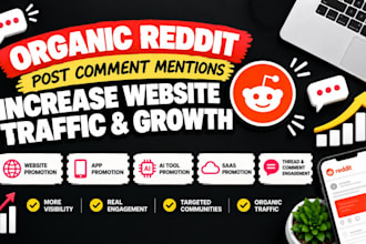 market fintech business website brand blog thread saas app with reddit seo post