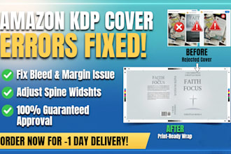 fix rejected amazon kdp cover errors and resize your paperback cover hardcover