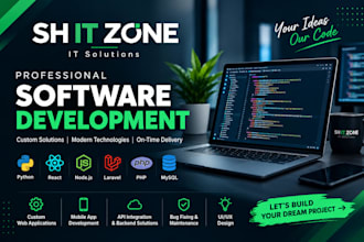 develop custom business software and management dashboards
