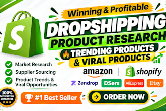 do shopify product research to find dropshipping winning products to boost sales