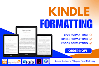 book formatting, ebook formatting, paperback formatting, kindle formatting, epub
