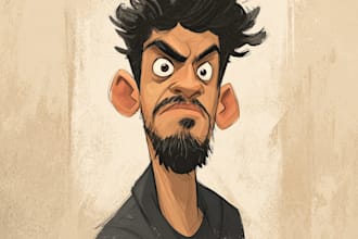 draw bighead cartoon avatar of your photo