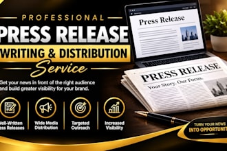 write and distribute your press release