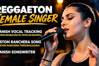 be your spanish female session vocalist for latin pop bachata salsa and corrrido