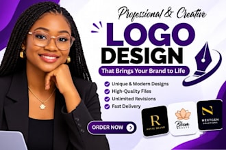 design a luxury lash artist logo for your beauty business