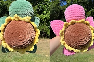 design custom plush toy oc plush stuffed animal character crochet cute plushies