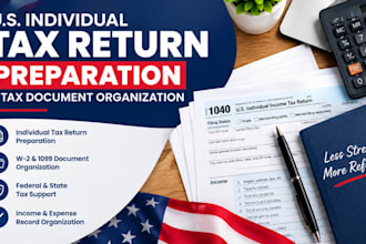 prepare US individual tax returns and organize tax documents