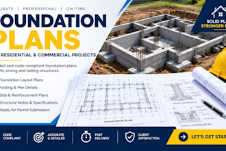 design foundation plans crawlspace and footing details for permit