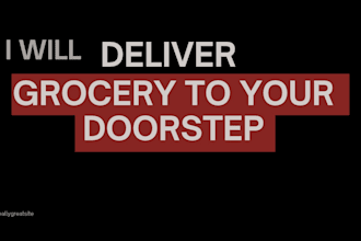 arrange grocery shopping and foodstuff delivery to your doorstep