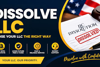 do non resident llc dissolution, dissolve delaware wyoming new mexico llc