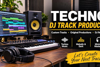 create professional techno music, techno beats and electronic beats