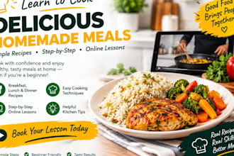 teach you how to cook easy and delicious meals