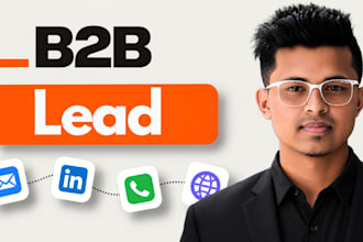 do b2b lead generation with email, linkedin, and phone lists