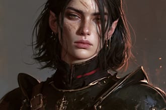design fantasy character art and fantasy character art