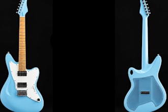 design guitar pickguards, knobs,bridges,instrument stand,custom replacement part