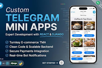 build a custom telegram mini app with react and django